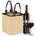 3x für 9 Flaschen beige schwarz 45 cm
