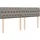 vidaXL Boxspringbett mit Matratze Taupe 180x200 cm Stoff