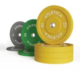 ATLETICA Hantelscheiben Color Bumper Plates Set, 90 kg