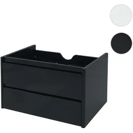 Mendler Waschbeckenunterschrank 50 x 80 cm Schwarz