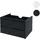 Mendler Waschbeckenunterschrank 50 x 80 cm Schwarz