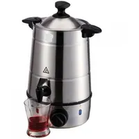 HotButler Glühweinkocher Glühweinkessel 7 l Silber