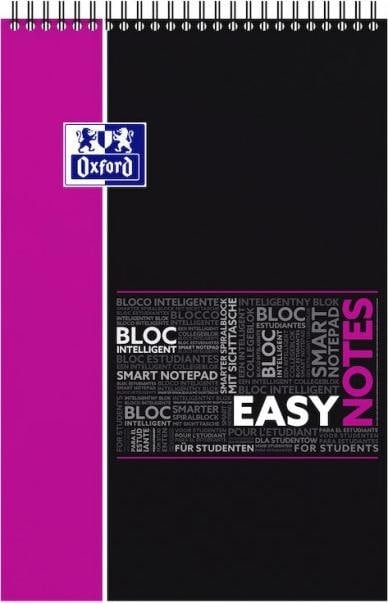 Oxford, Heft + Block, Studium Spiralnotizblock "Easynotes", seyŠs, 80 Blatt (A4, Kein Einband)