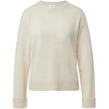 s.Oliver Strickpullover mit Ärmelaufschlag Beige S