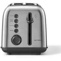 DT620-SS 2-Scheiben-Toaster SST, 7 Bräunungsstufen-Einstellungen, 4 Programme