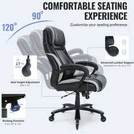 Vevor Chefsessel PU Leder Schwarz