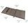 Beautissu Hochlehner Auflage 120 x 50 x 7 cm taupe 4-tlg.