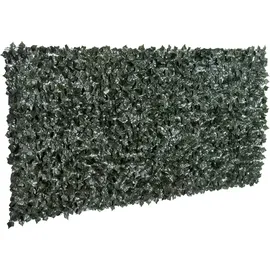 Outsunny Sichtschutzhecke 300 x 150 cm Dunkelgrün Kunststoff