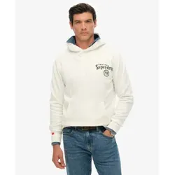 Superdry für Herren. M2014390A Sweatshirt Tokyo Narrative weiß (XL), Lässig, Baumwolle