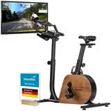 Skandika Heimtrainer Fahrrad Trevek P12-G | Fahrradergometer mit Stromgenerator, Magnetbremse, 16 Widerstandsstufen, verstellbare Pedale, Sattel & Lenker | Hometrainer, Ergometer, Indoor Bike, Fitness