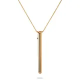 CRAVE Edelstahlkette Vesper 2 - vibrierende Halskette goldfarben