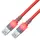 EasyLan DualBoot LED Patchkabel RJ45 S/FTP Cat.6 (Class E), mit saCon Stecker, LSOH, rot, 5 m