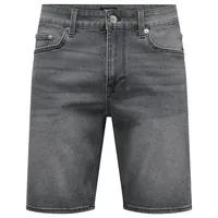 ONLY & SONS Shorts »ONSPLY DBD 9277 PIM DNM SHORTS«, Gr. XL - N-Gr, medium grey, , 44982944-XL N-Gr