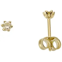 FIRETTI Ohrstecker Solitär Gelbgold 750 3,7mm