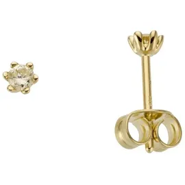 FIRETTI Ohrstecker Solitär Gelbgold 750 3,7mm