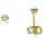 FIRETTI Ohrstecker Solitär Gelbgold 750 3,7mm