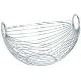 Zeller Obstschale oval Silber 28 cm
