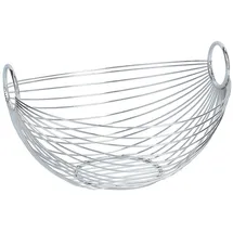 Zeller Obstschale oval Silber 28 cm