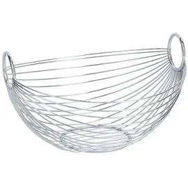 Zeller Obstschale oval Silber 28 cm