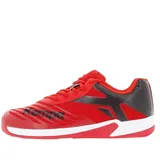 Kempa Wing 2.0 Junior Handballschuhe, Sportschuhe, Turnschuhe, Schwarz Rot, 32 EU