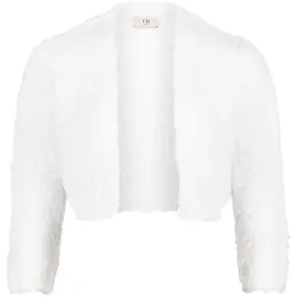 Vera Mont Strickjacke mit Struktur Weiß M