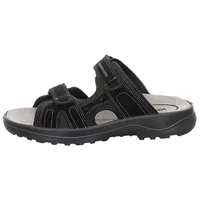 Jomos Herren Echtleder Pantolette schwarz, Herren:47 EU