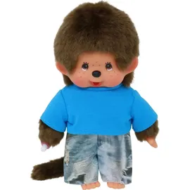 Sekiguchi Monchhichi Junge mit Jeans 20 cm Blau