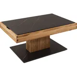 vierhaus Couchtisch Nero Wildeiche schwarz höhenverstellbar 90 x 45 x 60 cm