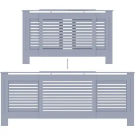 vidaXL MDF Heizkörperverkleidung Grau 205 cm