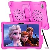 kinstone Kinder Tablet PC 10,1 Zoll,Tablet für Kinder mit Hülle&Stift Android 12,Tablets Unisoc T310, 3GB+ 32GB,6000mAh Akku,Kinder Schutzhülle aus Silikon von 6 bis 12 Jahren