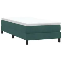 VidaXL Boxspringbett ohne Matratze Dunkelgrün 80x220 cm Samt