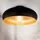 B.K.Licht Deckenlampe E27 1-flammig rund schwarz-gold Ø39,5 cm H: 17,5 cm