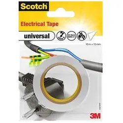 Scotch universal Electrical Tape Isolierband weiß 15,0 mm x 10,0 m 1 Rolle