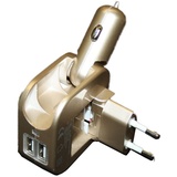 Trendline KFZ Reiseladestecker 2x USB 2.1, 230 V