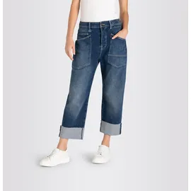 MAC Baggy Jeans in Blau mit Straight Leg-D38