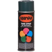 Sparvar Farb-Spray mit Rostschutz 400ml RAL 9005 glänzend, 400 ml, Tiefschwarz