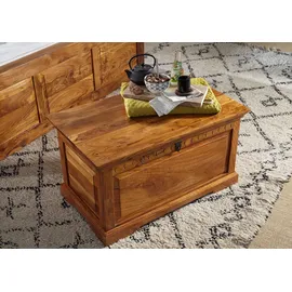 Massivmoebel24 Truhe Akazie 90x50x50 honig lackiert OXFORD #0323