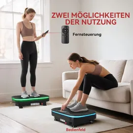 sportnow Vibrationsplatte Schwarz