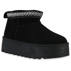 Damen Winter Boots in Schwarz