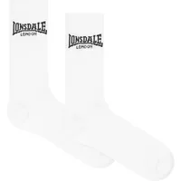 Lonsdale Unisex Sportsocken 6er-Pack Schwarz/Weiß 43-46