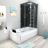 AcquaVapore Whirlpool Dusche Kombination K05-L33-WP-EC Duschtempel 180x90 cm