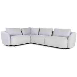 VCM Ecksofa Hellgrau 3-Sitzer