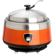 ALLGRILL Allgrill, Holzkohlegrill, Kompakter multifunktionaler Holzkohlegrill Vulcano orange