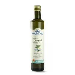 Natives Olivenöl extra, Messara g.U. Kreta - Mani - bio & roh (0.5l)