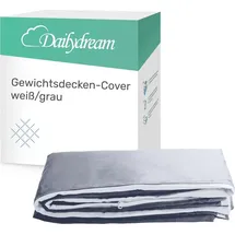 nivion gmbh Dailydream Bezug in weiß für Erwachsenengewichtsdecken 135 x 200 cm - zweifarbig