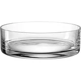 LEONARDO Novara Deko Schale aus Glas, spülmaschinengeeignete, multifunktionale, flache Glasschüssel rund, Durchmesser: 22,4 cm, Höhe 7 cm, 018623