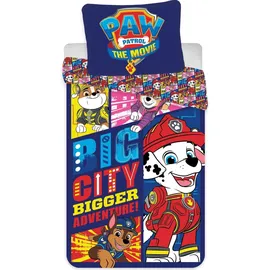 Paw Patrol Big City Blau 140 x 200 cm + 70 x 90 cm