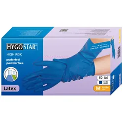 Hygostar Chemikalienschutzhandschuhe "High Risk" | Latex | 50 Stück