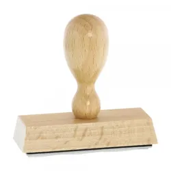 Holzstempel (80x30 mm - 6 Zeilen)