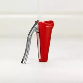 Kinghoff Nussknacker konisch Aluminium grau/rot